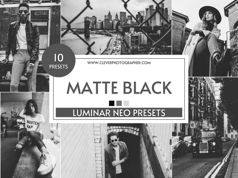 10 Luminar NEO Matte Black Presets by Jakub Bors | Adjustable Non-Destructive Photo Filters for Stunning RAW & JPEG Edits | Skylum image 1