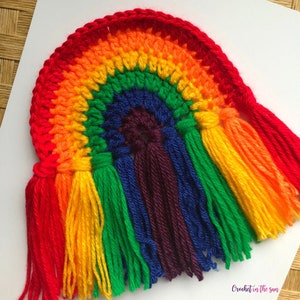 Rainbow Crochet pattern, Pride crochet pattern, INSTANT PDF DOWNLOAD, Pride, Crochet rainbow pattern, crochet for beginners, Positive Vibes