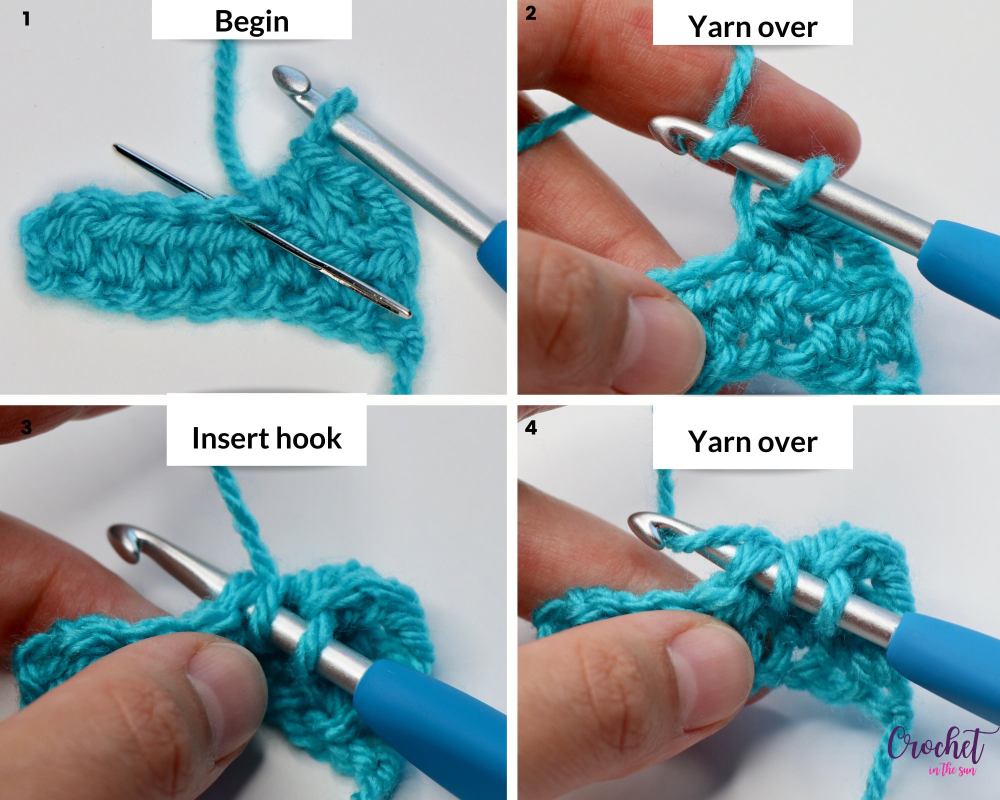 How to Crochet - Beginner's Crochet Guide – Photo Tutorial (PDF ...