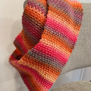 Moss stitch crochet scarf, Crochet scarf pattern, INSTANT PDF DOWNLOAD, moss stitch scarf, crochet pattern, easy crochet pattern image 4