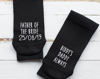 Father Of The Bride Wedding Socks