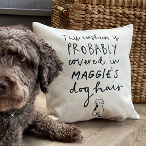 Personalised Dog Hair Cushion
