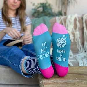 Do Not Disturb Knitting Socks