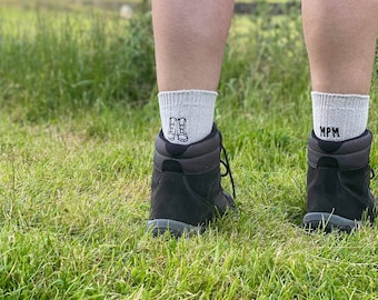 Embroidered Personalised Walking Socks