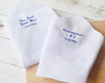 Personalised Groomsmen Handkerchief