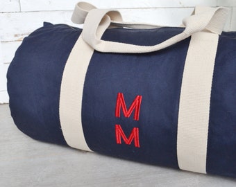 Men's Embroidered Duffle Bag