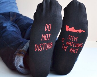 Id Rather be Driving my Car with Car Image Design Mens Black Cotton Rich Socks