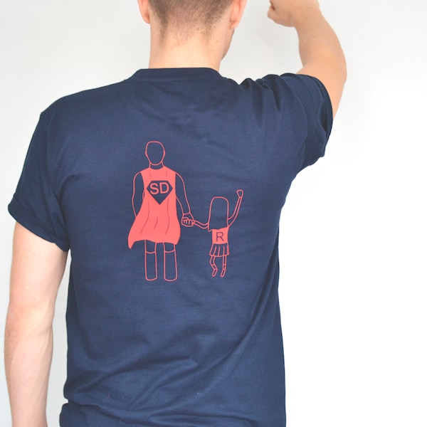 T-shirt Super papa personnalisé