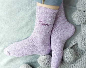 Personalised Women's Walking Boot Socks