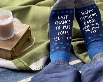 Personalised Last Chance Feet Up From Bump Socks