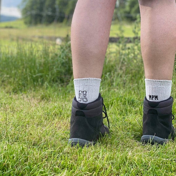 Embroidered Personalised Walking Socks Etsy UK