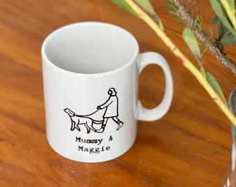 Taza Personalizada Perro Y Dueño