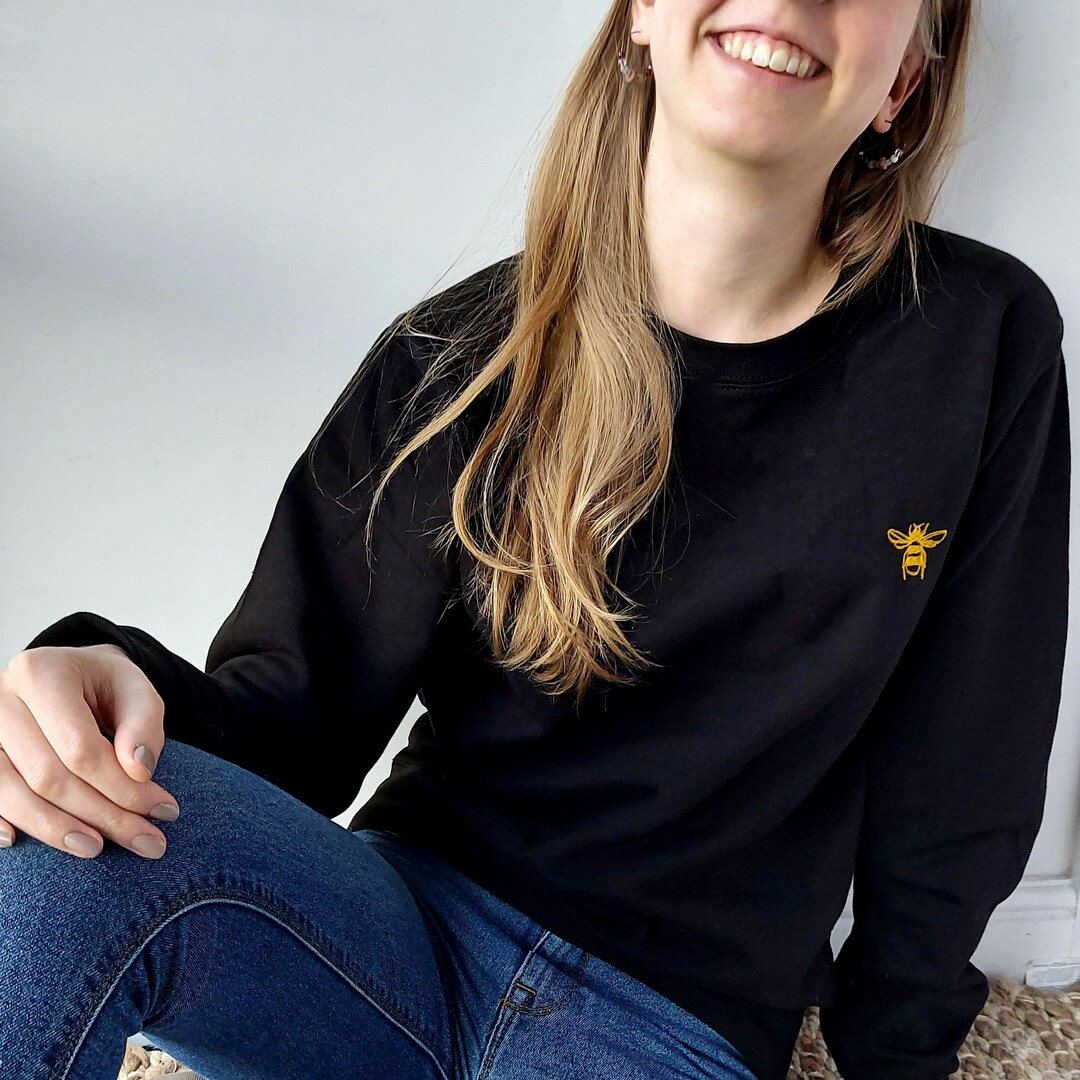 Personalised Embroidered Hidden Message Bee Jumper - Etsy