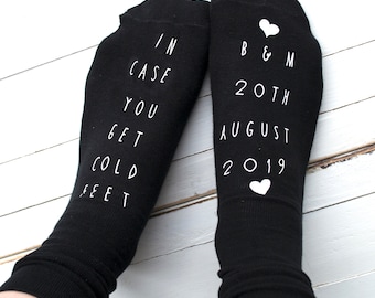 Personalised Cold Feet Groom Socks