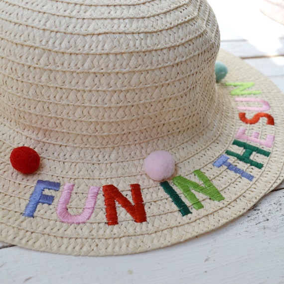 Embroided woven sun hat summer under the sun fun Embroider a Sunhat for Summer - Sulky main image 4