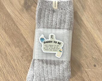 Eingewickelte Daddy To Be Geschenk Socken