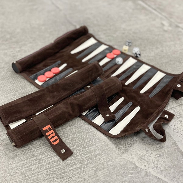 Monogramm Backgammon Travel Set