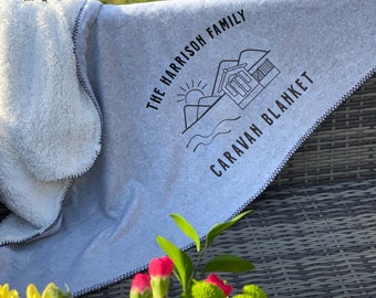 Personalised caravan blanket hotsell