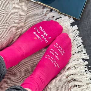 Personalised Things I Love About You Socks image 1