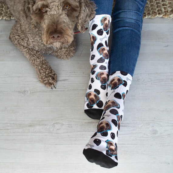 Personalised Dog Pet Photo Socks - Etsy UK
