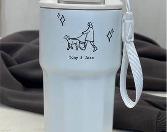 Dog Walking Personalised Reusable Coffee Cup