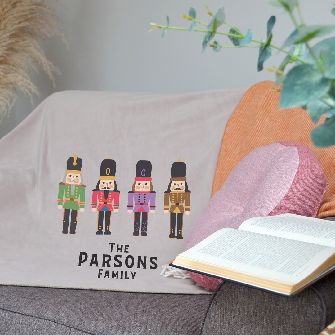 Christmas Nutcracker Family Personalised Blanket Etsy