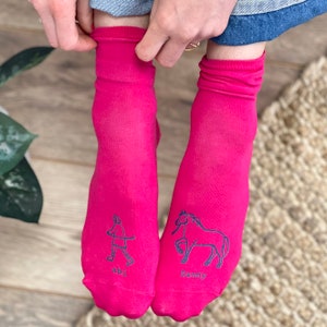 Chaussettes personnalisées cheval et propriétaire image 2