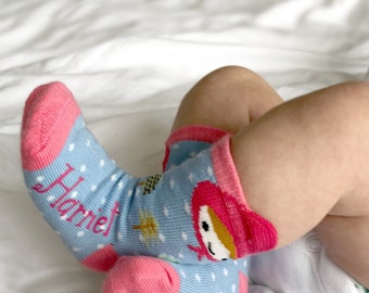 Personalised Little Red Riding Hood Baby Socks