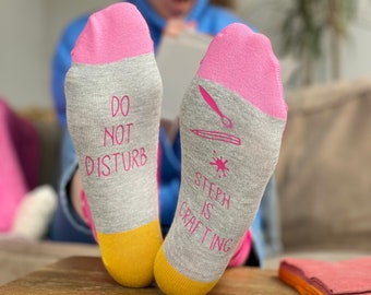 Do Not Disturb Personalised Craft Socks