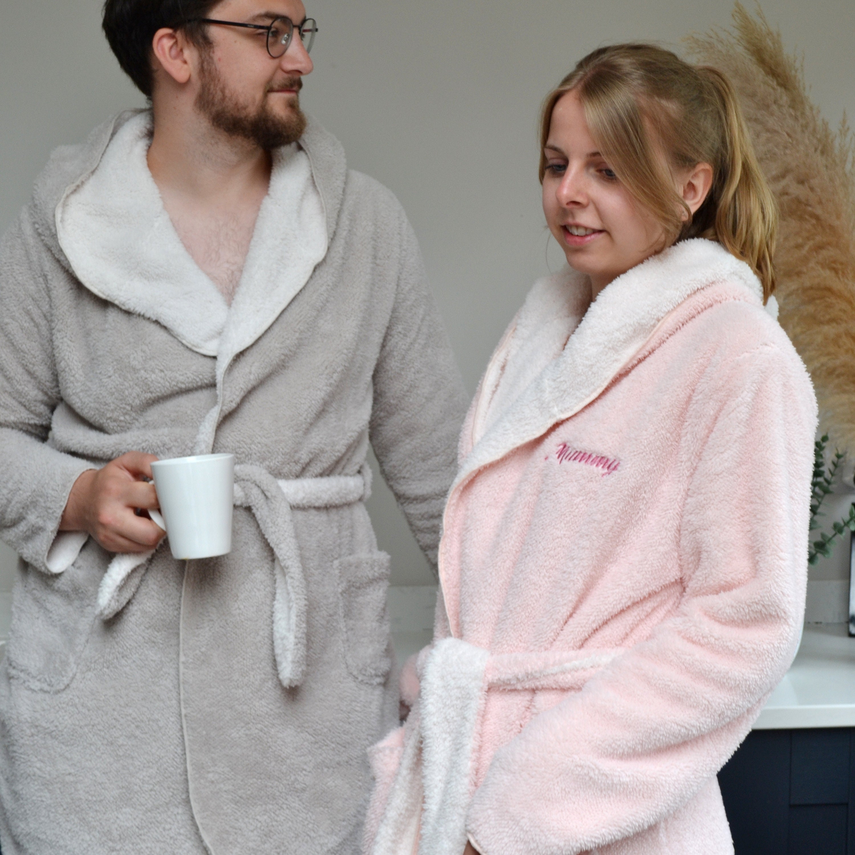 personalised dressing gowns for couples