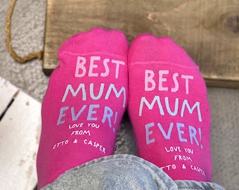 Best Mum Ever Personalised Mother's Day Socks
