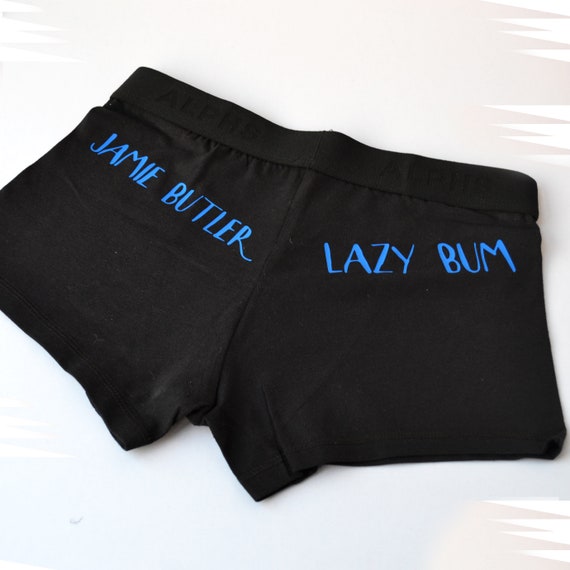 Personalised Lazy Bum Underwear 