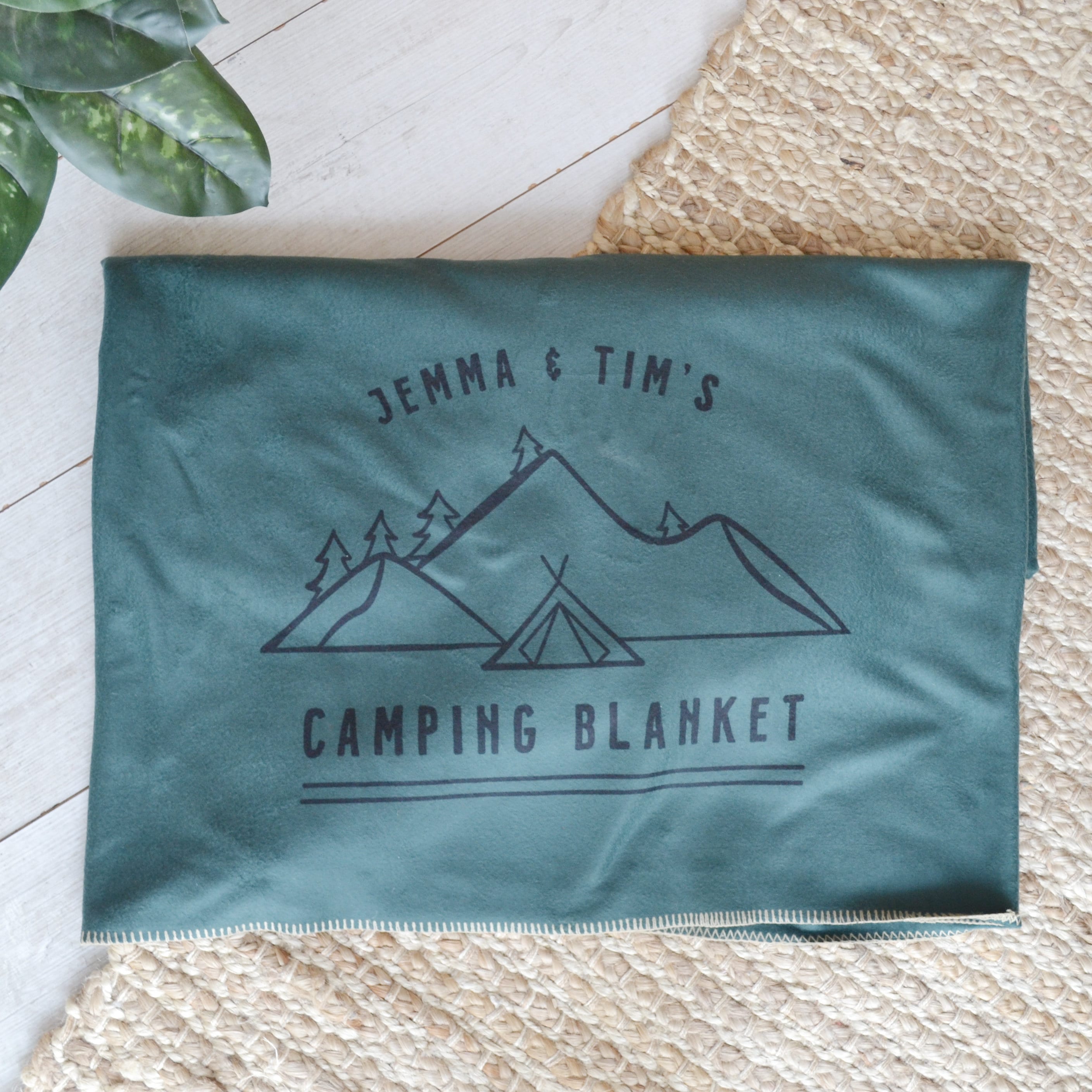 Personalised camping blanket hot sale