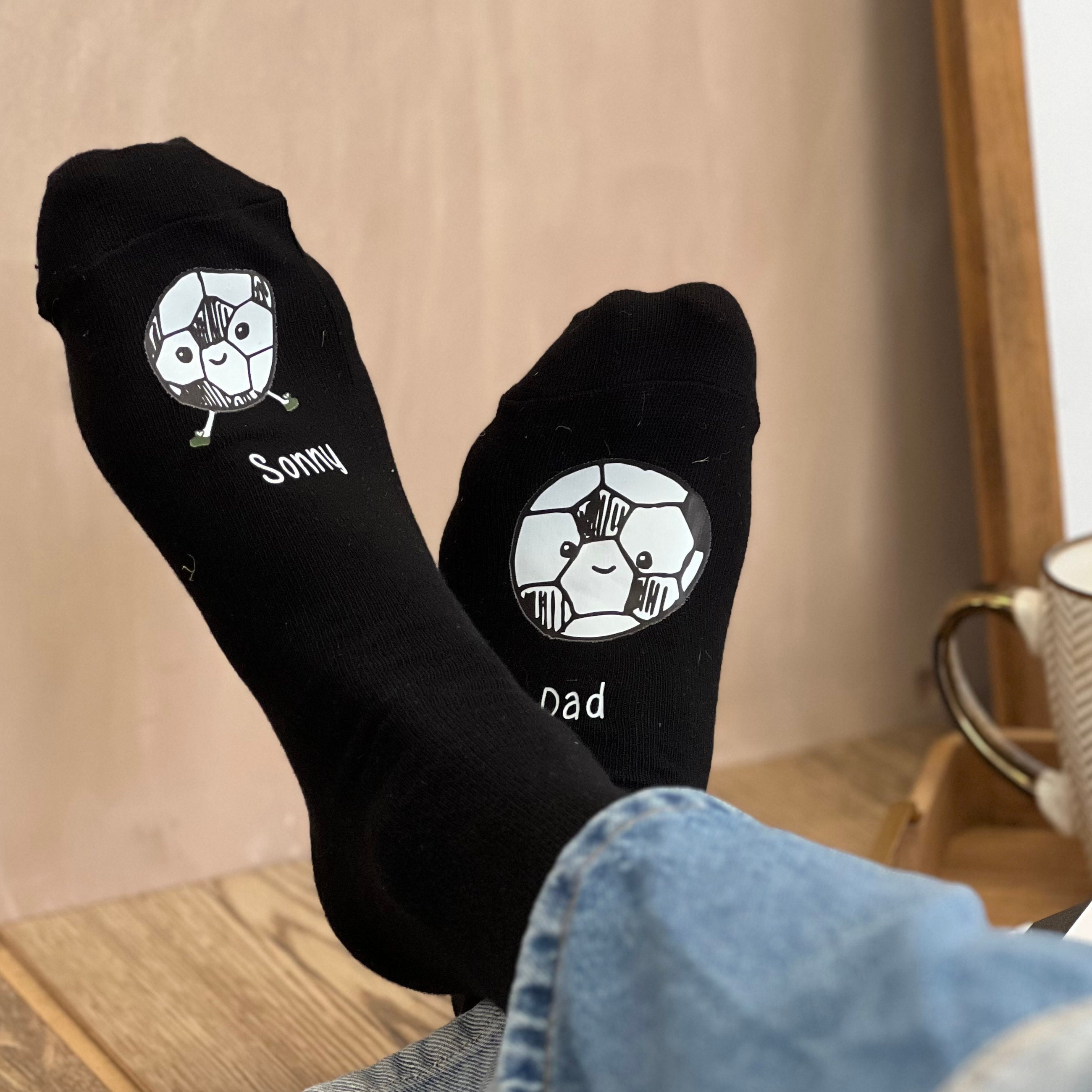 Me And You Personalised Football Socks | gifts for dad | football lovers | football mad dad | christmas and birthday gifts | from the kids