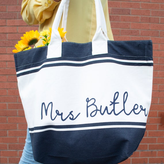 personalised honeymoon beach bag