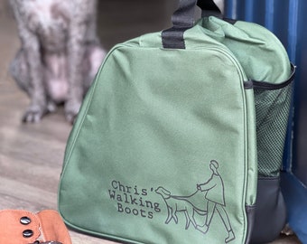 Personalised Dog And Owner Boot Bag