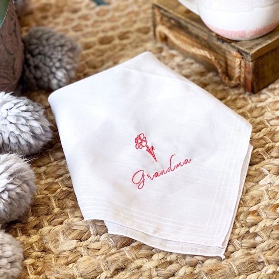 Language of Flowers Handkerchief Etsy Ireland