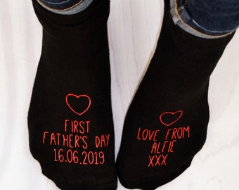 Personalised First Father's Day Socks