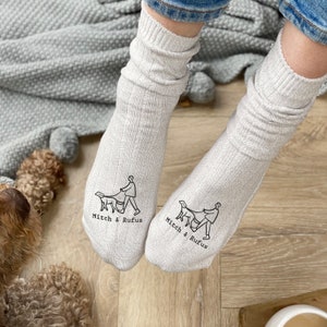 Dog And Owner Personalised Walking Socks image 6