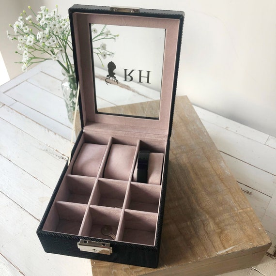 Personalised Watch Box with Stag Design men s jewellery box husband keepsake gift wedding gift best man gift christmas ideas