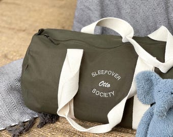 Personalised Boys Duffle Bag – Embroidered Sleepover Bag