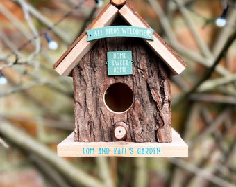 Personalised Wooden Bird House