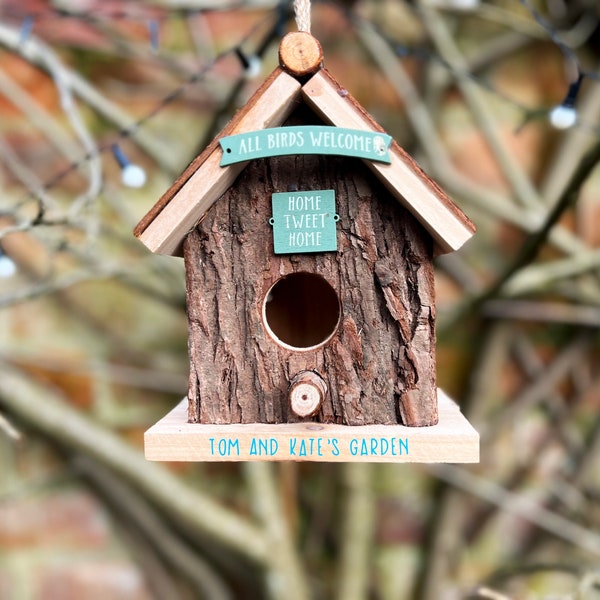 Personalised Wooden Bird House