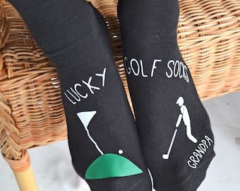 Personalised Golf Scene Socks