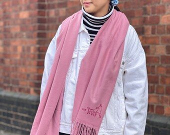 Dog And Owner Personalised Scarf