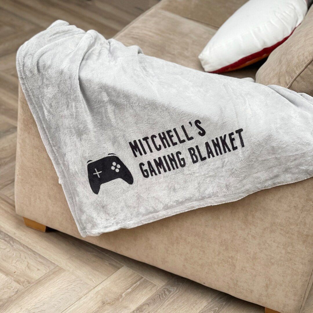 Personalised Gaming Blanket Etsy