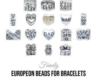 Family European Beads  - European Bead charm