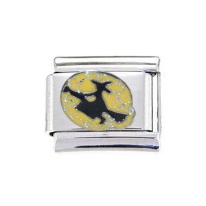 Witch sparkly 9mm enamel Italian charm  - 9mm Italian charm