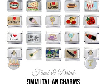 Food & Drink - 9mm classic Italian charms