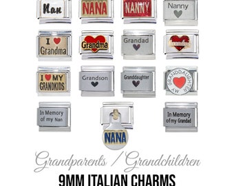 June Heart Birth Month birthstone Italian Charm 9mm Classic Size June Heart Birth Month birthstone Italian Charm 9mm Classic Size